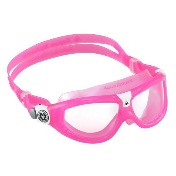 Aqua Sphere Seal Kid2 Pembe Şeffaf Lensli Yüzücü Gözlüğü