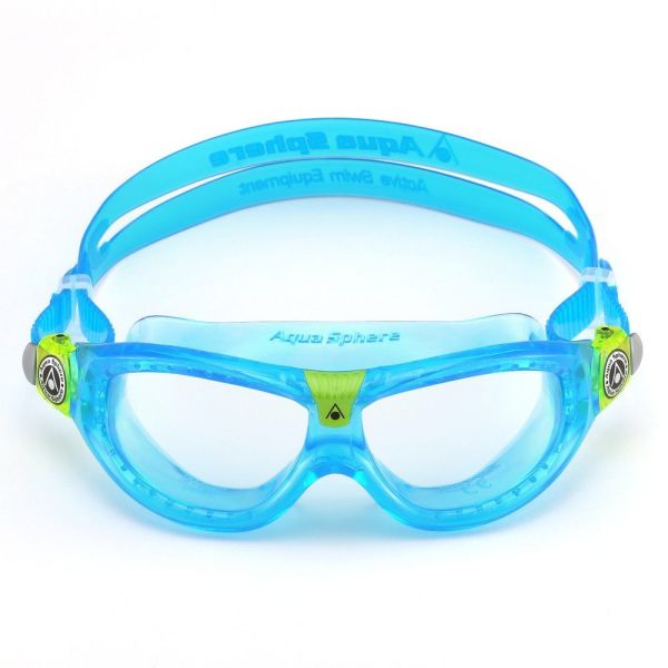 Aqua Sphere Seal Kid2 Aqua Şeffaf Lensli Yüzücü Gözlüğü
