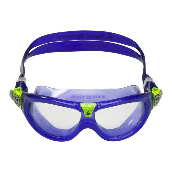 Aqua Sphere Seal Kid2 Violet Şeffaf Lensli Yüzücü Gözlüğü