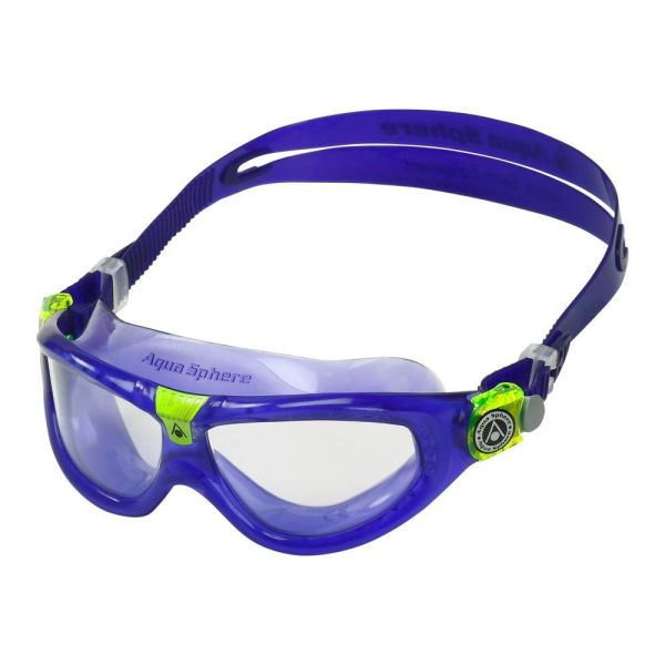 Aqua Sphere Seal Kid2 Violet Şeffaf Lensli Yüzücü Gözlüğü