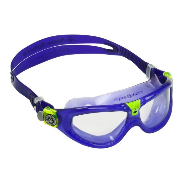 Aqua Sphere Seal Kid2 Violet Şeffaf Lensli Yüzücü Gözlüğü