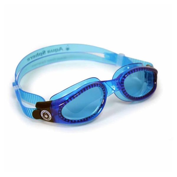 Aqua Sphere Kaiman Small Mavi Cam - Aqua Çerçeve - Mavi Etek Yüzücü Gözlüğü