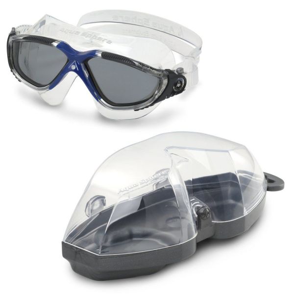 Aqua Sphere Vista Koyu Lens Lacivert Gri Yüzücü Gözlüğü