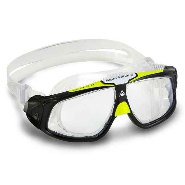 Aqua Sphere Seal 2.0 Şeffaf Lens Siyah Yeşil Yüzücü Gözlüğü