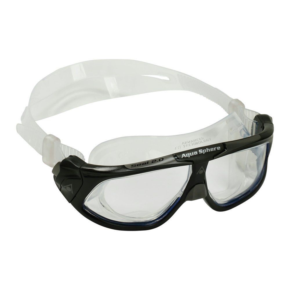 Aqua Sphere Seal 2.0 Şeffaf Lens Siyah Gri Yüzücü Gözlüğü