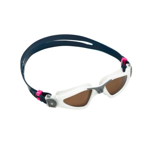 Aqua Sphere Kayenne Small Polarize Lens Kahve Beyaz Yüzücü Gözlüğü