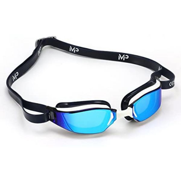 MP Michael Phelps XCEED Tıtanyum Lens Beyaz/Mavi Yüzücü Gözlüğü