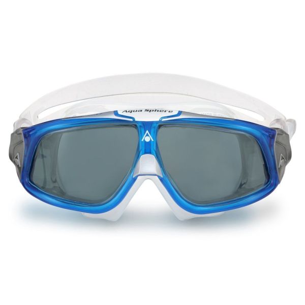 Aqua Sphere Seal 2.0 Koyu Cam - Mavi/Beyaz Yüzücü Gözlüğü