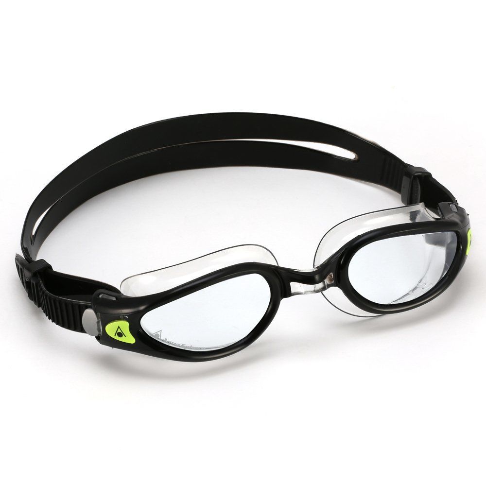 Aqua Sphere Kaiman Exo Şeffaf Lens - Siyah/Şeffaf Yüzücü Gözlüğü