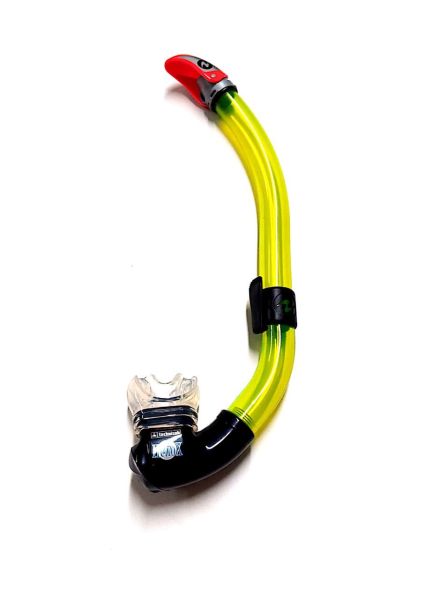 Aqua Lung Heliox P/V Şeffaf - Sarı Şnorkel