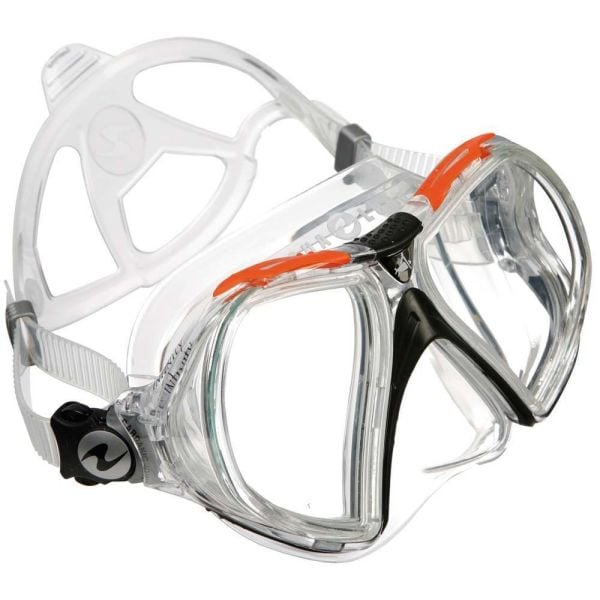 Aqua Lung Infinity Şeffaf Silikon - Turuncu Dalış Maskesi