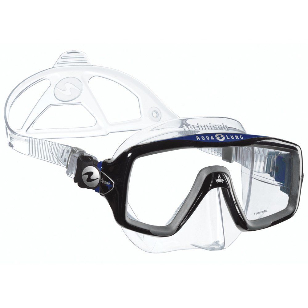 Aqua Lung Ventura + Şeffaf Mavi Dalış Maskesi
