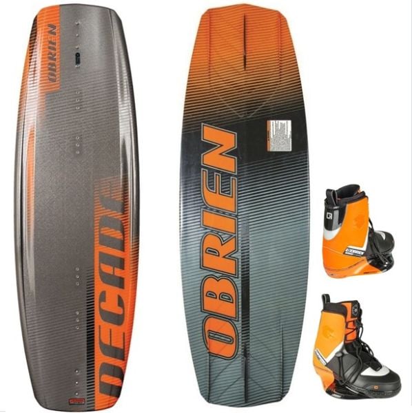OBRIEN WAKEBOARD DECADE 134cm TEKNE ARKASI + NOMAD 11-13 BAĞLAMA