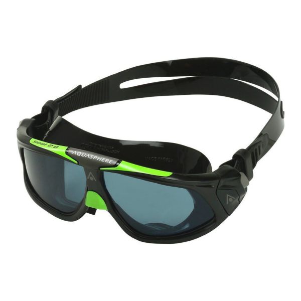 Aquasphere Seal 2.0 Koyu Cam - Siyah/Yeşil Yüzücü Gözlüğü