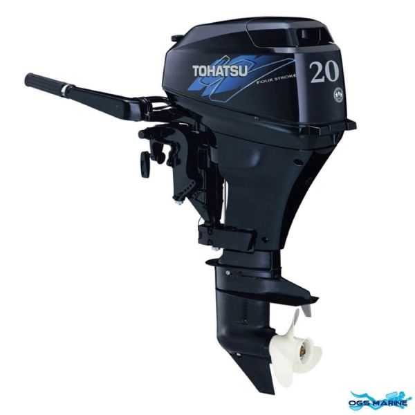 Tohatsu 20 HP 4 zamanlı motor UZUN ŞAFT - MANUEL MARŞLI TRİMLİ