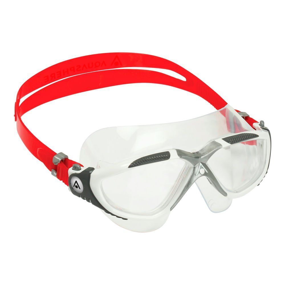 Aquasphere Vista Şeffaf Lens Kırmızı Yüzücü Gözlüğü