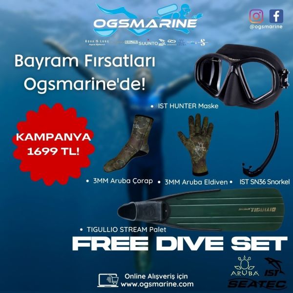 Serbest Dalış Set-2 Çorap XXL - Eldiven XL - 44-46