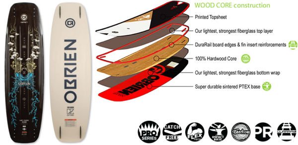 OBRIEN WAKEBOARD SOB DZ 22 PRO MODEL PARK SERIES