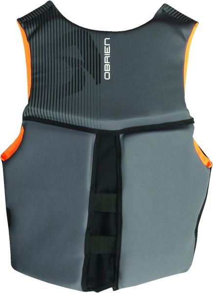 OBRIEN VEST MENS FLEX V BACK ORANGE/BLACK