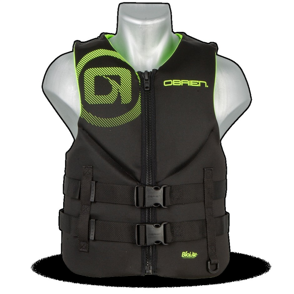 OBRIEN VEST MENS TRADITIONAL BLACK/YELLOW
