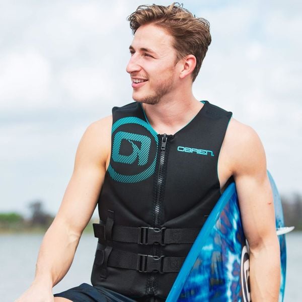 OBRIEN VEST MENS TRADITIONAL BLACK/YELLOW