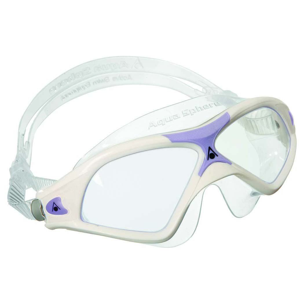 Aqua Sphere Seal Xp2 Lady Şeffaf Lens - Beyaz/Lavender Çerçeve Yüzücü Gözlüğü