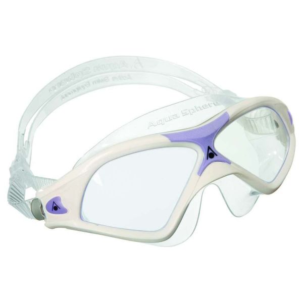 Aqua Sphere Seal Xp2 Lady Şeffaf Lens - Beyaz/Lavender Çerçeve Yüzücü Gözlüğü