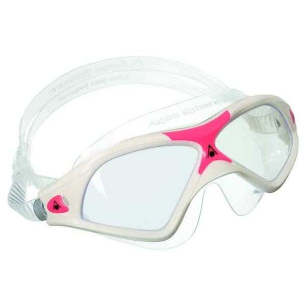 Aqua Sphere Seal Xp2 Lady Şeffaf Lens - Beyaz/Kırmızı Çerçeve Yüzücü Gözlüğü