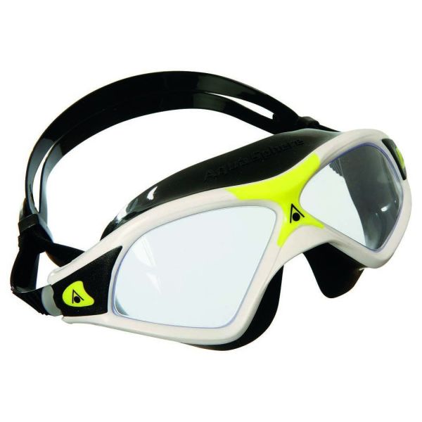 Aqua Sphere Seal Xp2 Şeffaf Lens - Beyaz/Sarı Çerçeve Yüzücü Gözlüğü