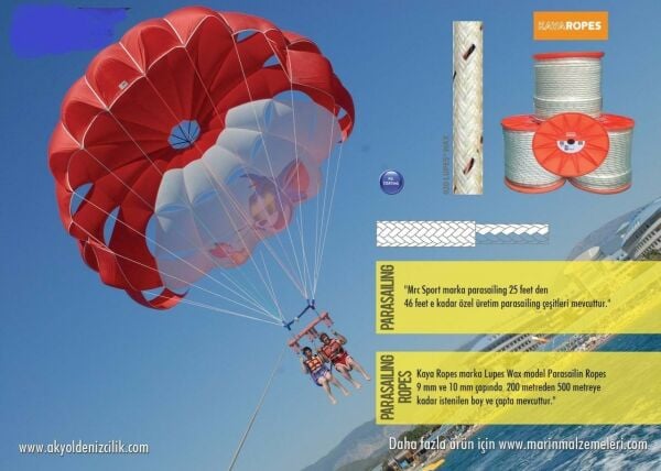 KAYA PARASAILING ROPES 250mtX10mm