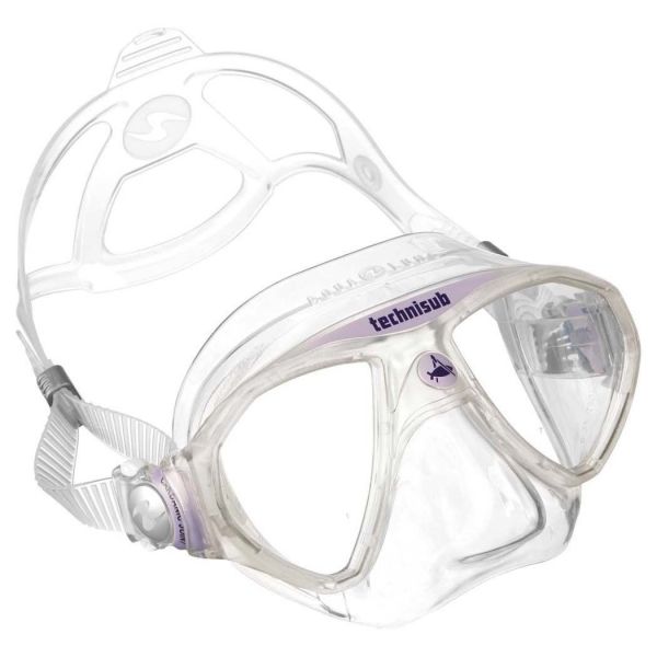 Aqua Lung Micromask Şeffaf - Lila Dalış Maskesi