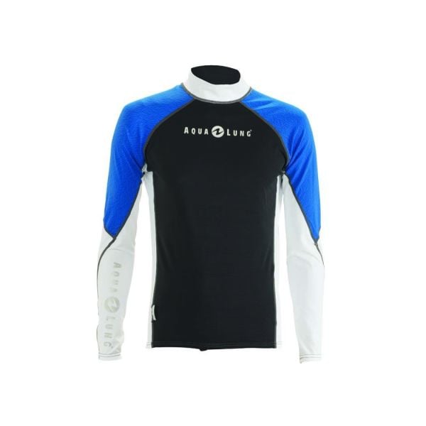 Aqua Lung Top Lycra Gri/Mavi Uzun Kol Erkek  Xl
