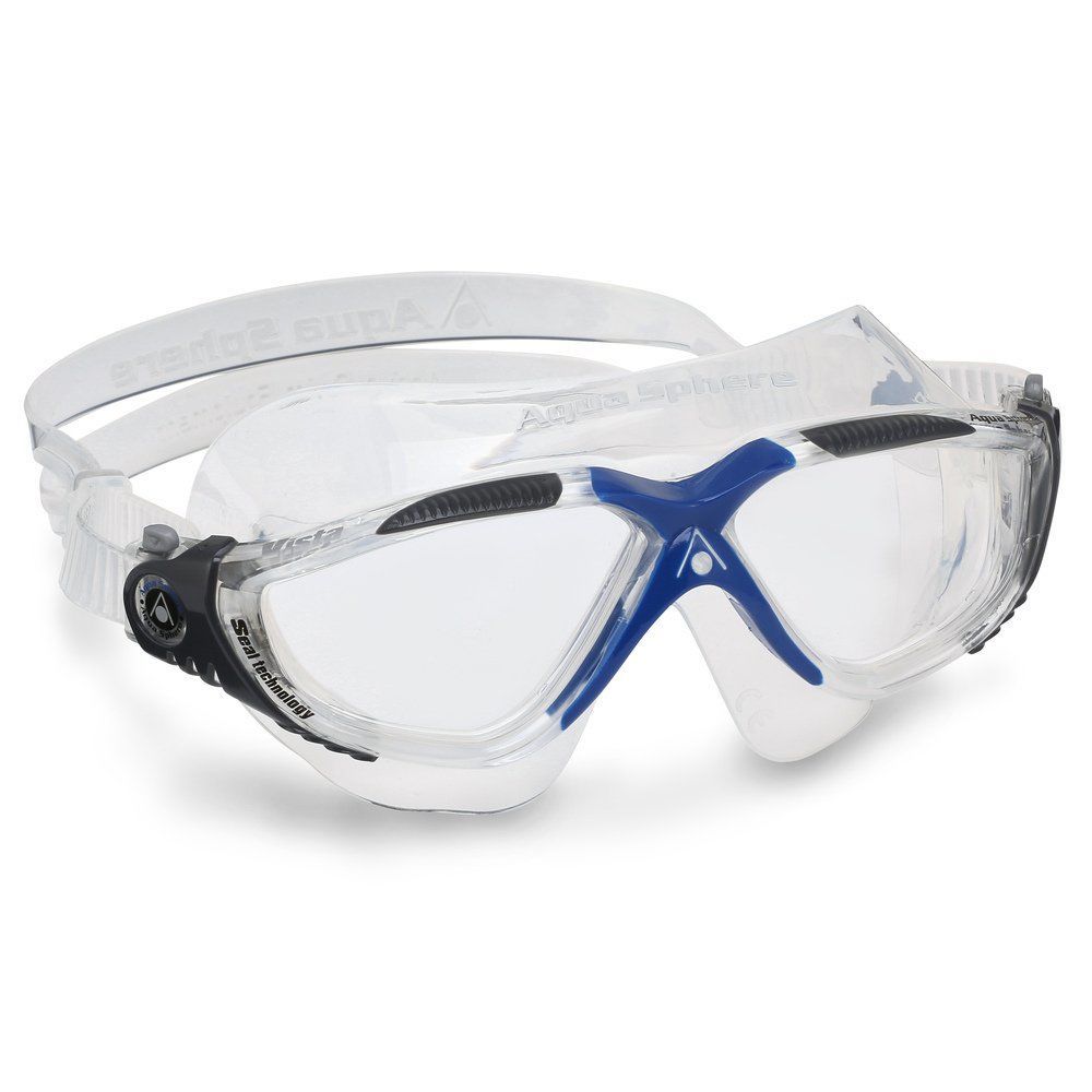 Aquasphere Vista Şeffaf Lens Lacivert Gri Yüzücü Gözlüğü