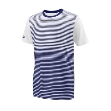 Wilson B Team Striped Crew Erkek Çocuk T-Shirt WRA767203