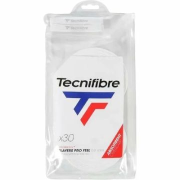 Tecnifibre Players Pro Feel Overgrip 30'lu 0.6mm Beyaz Tenis Gribi 52PLAPRO30