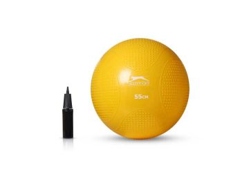 Slazenger 55cm Anti-Burst Gymball Sarı (Pompa Dahil) Pilates Topu
