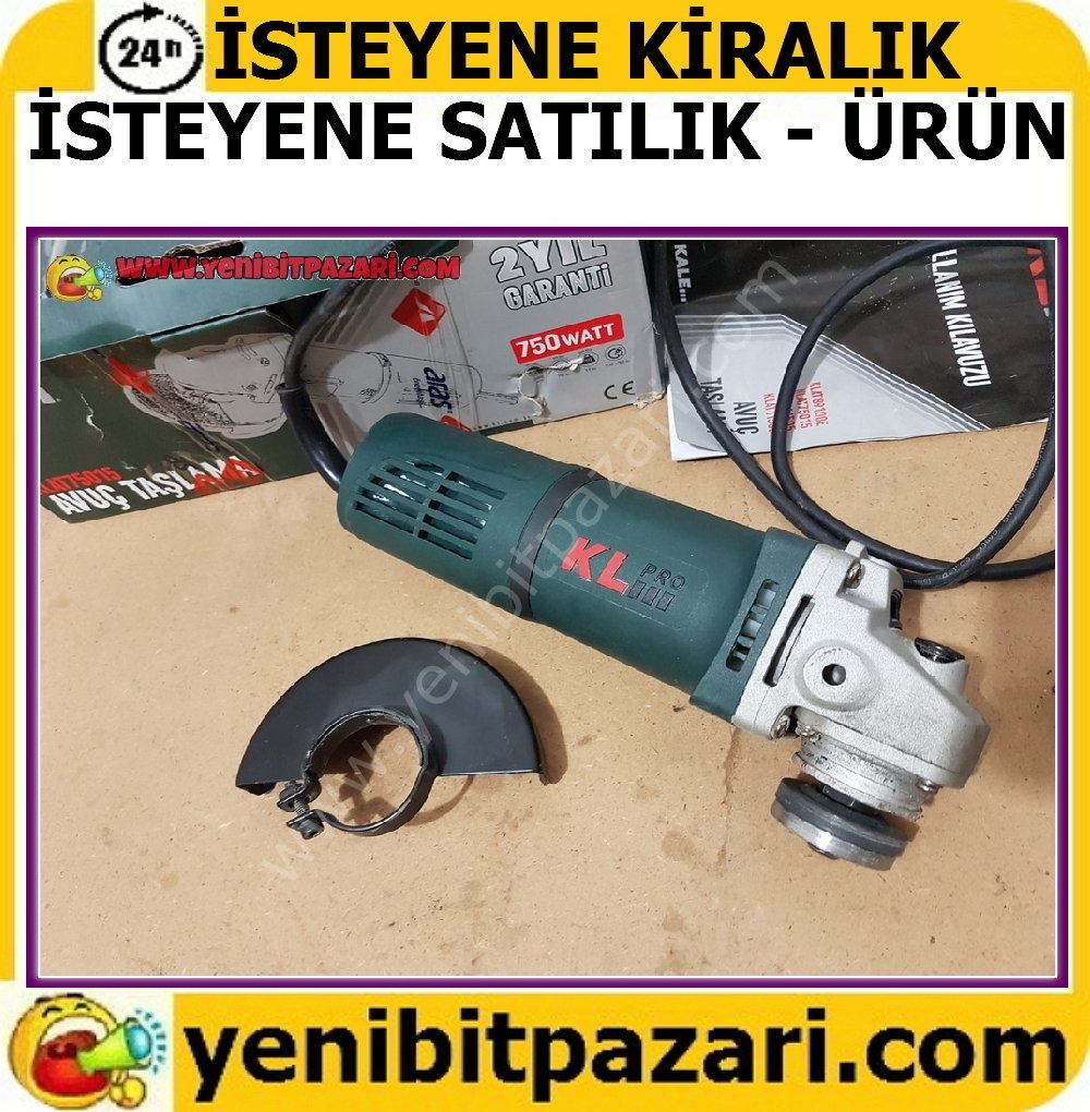 satılık kiralık kale KLPRO KLAT75015 750Watt 115mm Profesyonel Avuç Taşlama küçük ispirel siprel