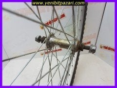 2. el 26x1.95 26 jant bisiklet ön teker dış lastik iç lastik cant normal sorunsuz