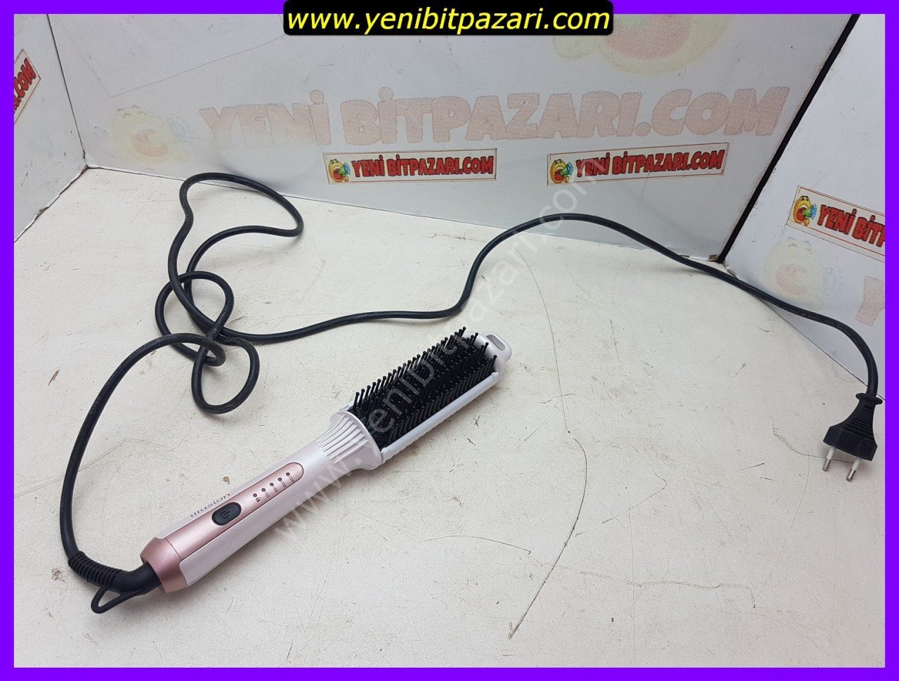 Arızalı Fakir İllision efect iyonlu elektrikli fırça saç düzleştirici ( ısınmıyor )