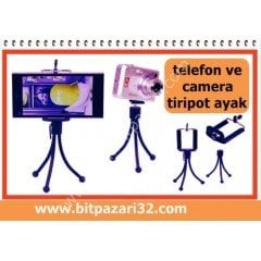 telefon ve foto kamera için tripot ayak universal set yeni bit pazarı bitpazarı