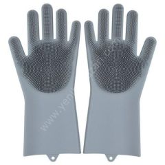 Sihirli Isıya Dayanıklı Silikon Çok Amaçlı Bulaşık Eldiven Fırçası Magic Gloves