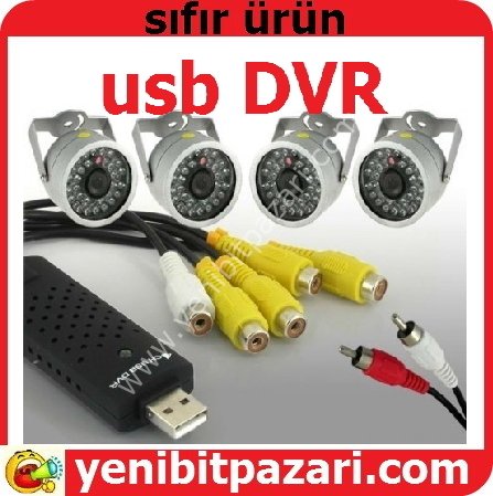 USB DVR 4 Kanal CCTV Kamera Video Yakalama KARTI güvenlik kamera izleme  yeni bit pazarı bitpazarı