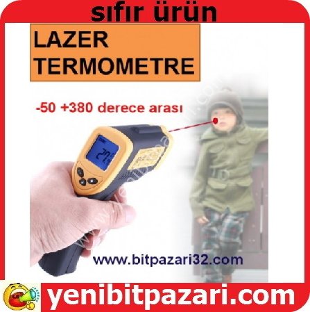 Kızılötesi Lazer Termometre -50 +380 derece arası sıcak lık ölçer yeni bit pazarı bitpazarı
