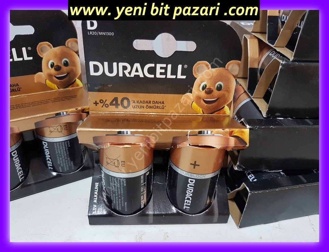 Duracell alkalin D Büyük Boy Pil 2'li Paket yeni bit pazarı bitpazarı durasel duracel