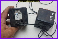 2. el PG-2001 1+1 pc hoparlörü anfi sağlam diğer hoparlör bozuk soket kablo kopuk