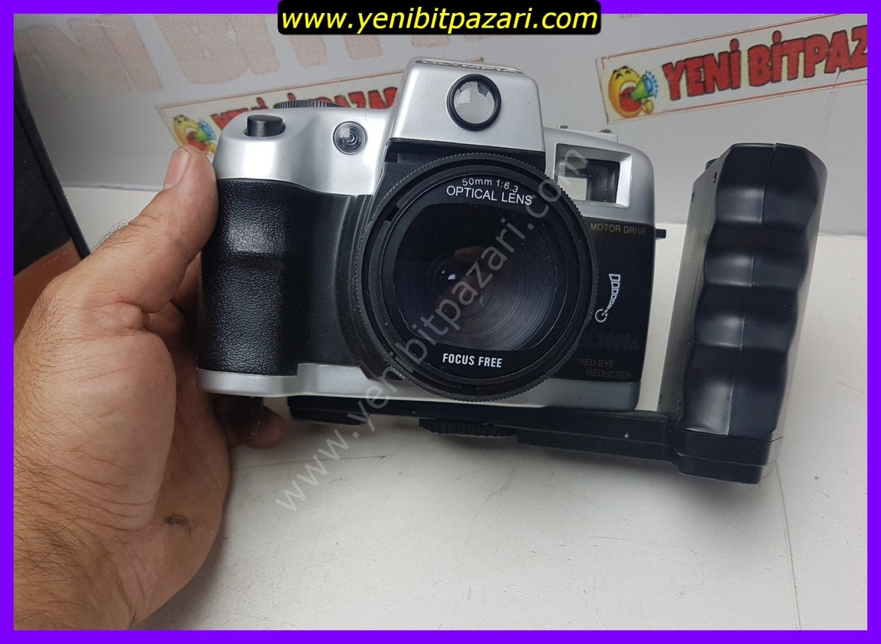 2. el Olimpia DL200A eski pozlu fotoğraf makinesi pilli çantalı test edilemedi