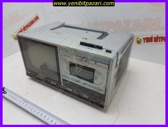 ARIZALI mini Tv taşınabilir televizyon kasetçalar pilli 12V ( çalışmıyor kablo adaptör yok )
