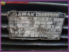 gamak 380 volt Elektrik Motoru motor 1,6kw 955 devir ikinciel 1.6 kw 380v Trifaze sanayi