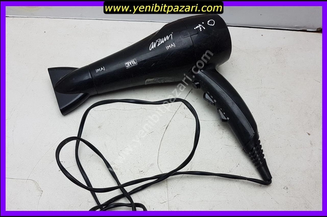 Arzum imaj AR-5011 2200W saç kurutma makinesi ( filtre ve kapagı yok fan motor arızalı ısıtıcı çalışıyor ) )