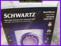 schwartz swik 9611 Taşınabilir Sinek Sivrisinek Öldürücü Xl6 Ledli Cız Cihazı Sinek Karasinek Yok Edici